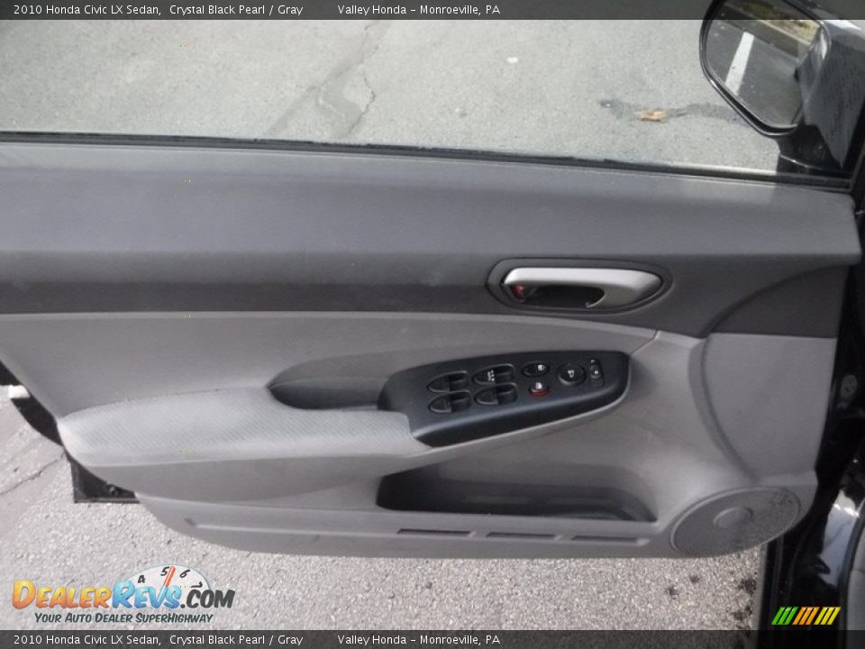 2010 Honda Civic LX Sedan Crystal Black Pearl / Gray Photo #10