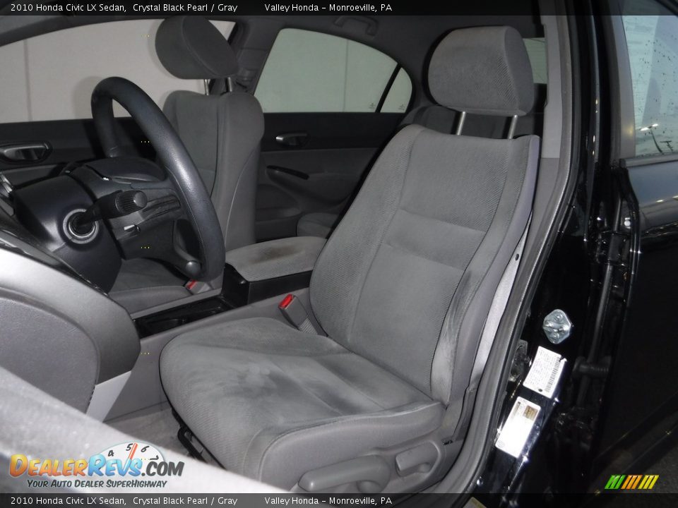 2010 Honda Civic LX Sedan Crystal Black Pearl / Gray Photo #11