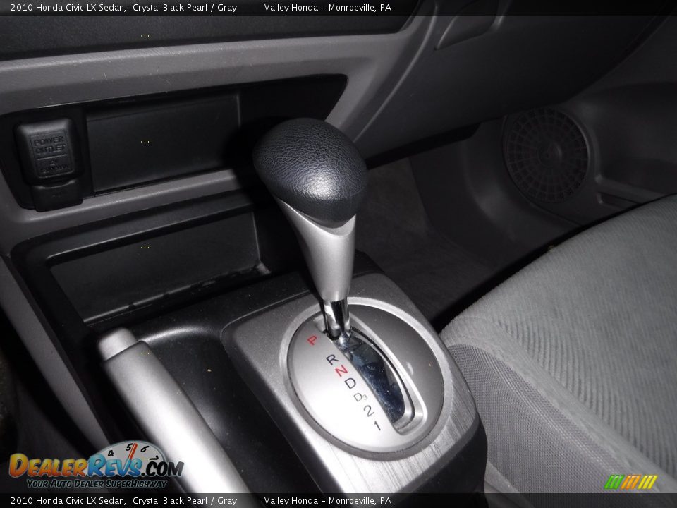 2010 Honda Civic LX Sedan Crystal Black Pearl / Gray Photo #12
