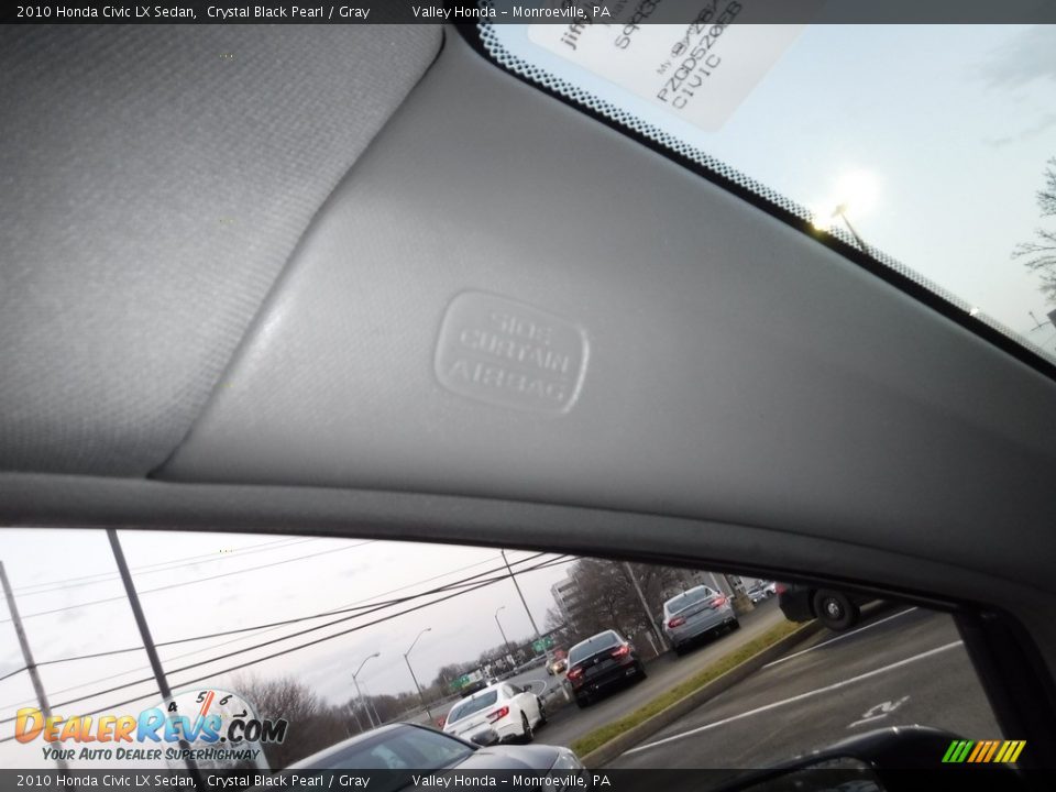 2010 Honda Civic LX Sedan Crystal Black Pearl / Gray Photo #16