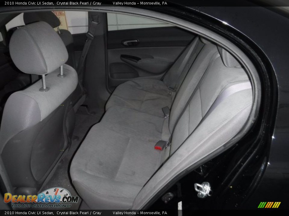 2010 Honda Civic LX Sedan Crystal Black Pearl / Gray Photo #19
