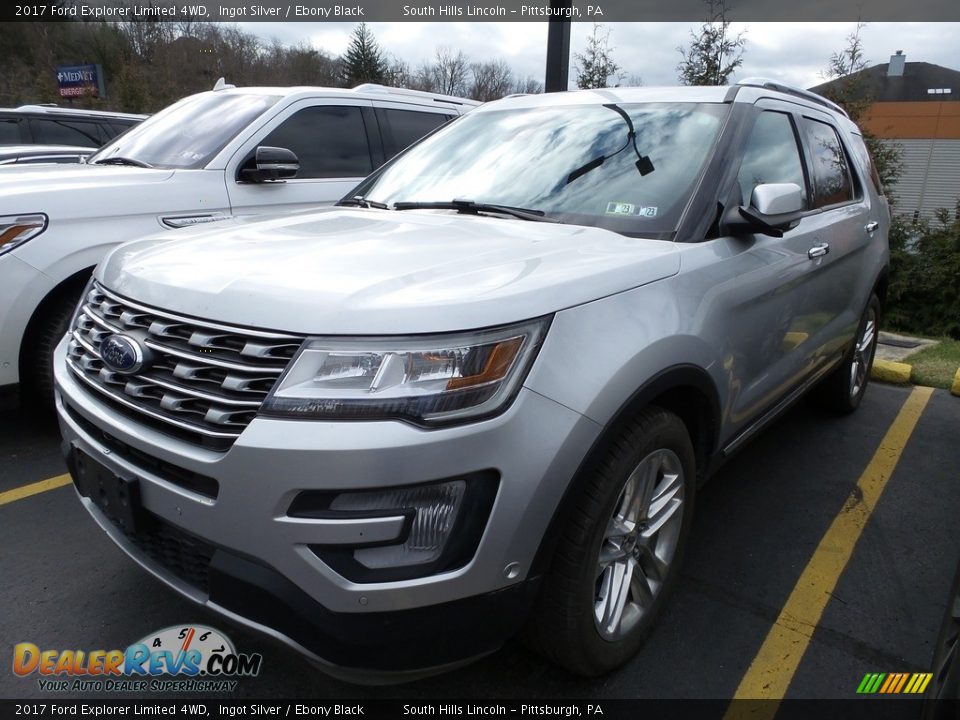 2017 Ford Explorer Limited 4WD Ingot Silver / Ebony Black Photo #1