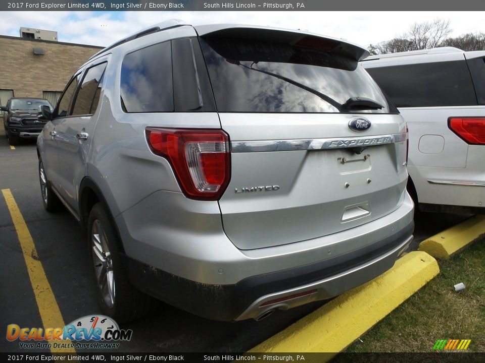 2017 Ford Explorer Limited 4WD Ingot Silver / Ebony Black Photo #2