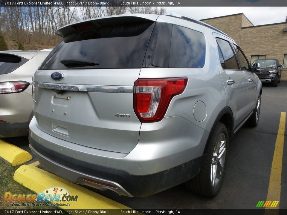 2017 Ford Explorer Limited 4WD Ingot Silver / Ebony Black Photo #4