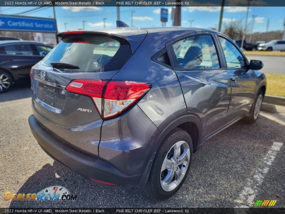 2022 Honda HR-V LX AWD Modern Steel Metallic / Black Photo #4