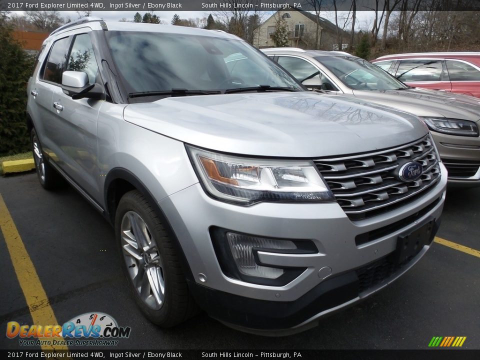 2017 Ford Explorer Limited 4WD Ingot Silver / Ebony Black Photo #5