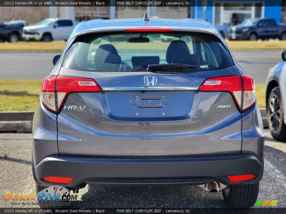 2022 Honda HR-V LX AWD Modern Steel Metallic / Black Photo #6