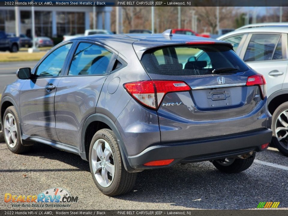 2022 Honda HR-V LX AWD Modern Steel Metallic / Black Photo #7