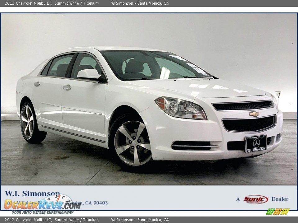 2012 Chevrolet Malibu LT Summit White / Titanium Photo #1