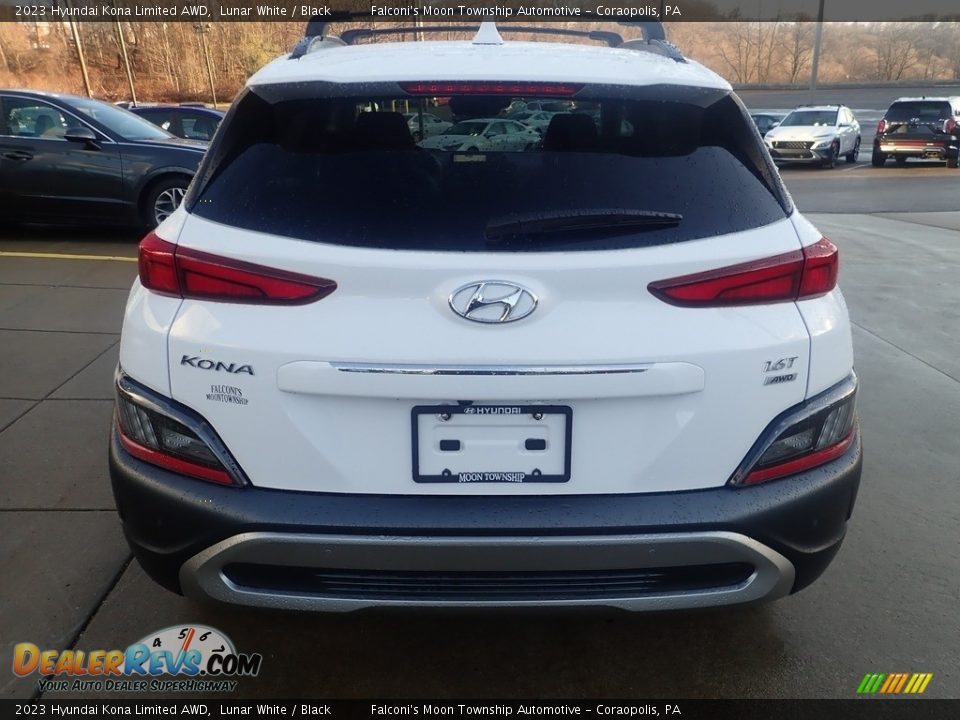 2023 Hyundai Kona Limited AWD Lunar White / Black Photo #3