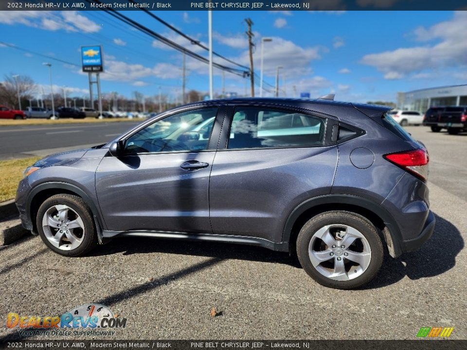 2022 Honda HR-V LX AWD Modern Steel Metallic / Black Photo #8