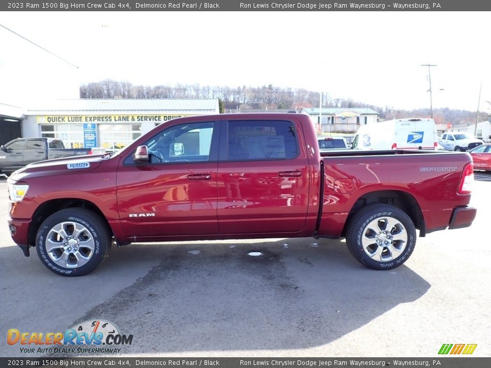 2023 Ram 1500 Big Horn Crew Cab 4x4 Delmonico Red Pearl / Black Photo #2