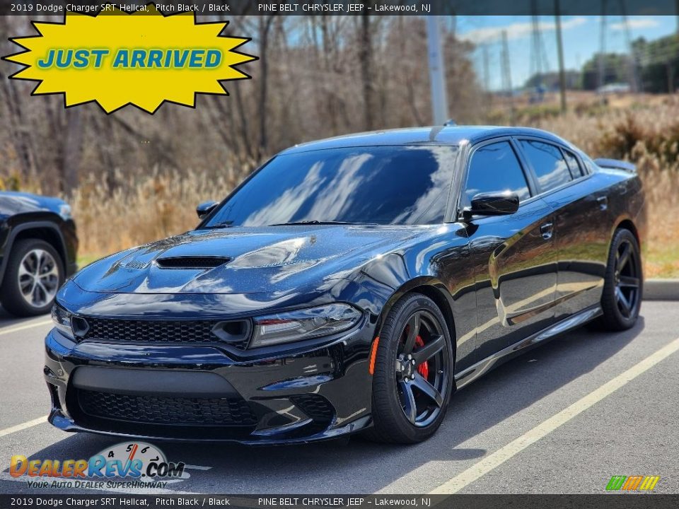 2019 Dodge Charger SRT Hellcat Pitch Black / Black Photo #1