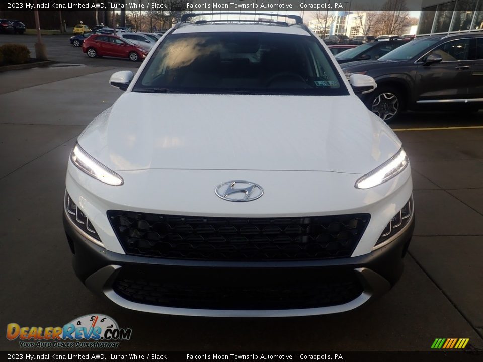 2023 Hyundai Kona Limited AWD Lunar White / Black Photo #8