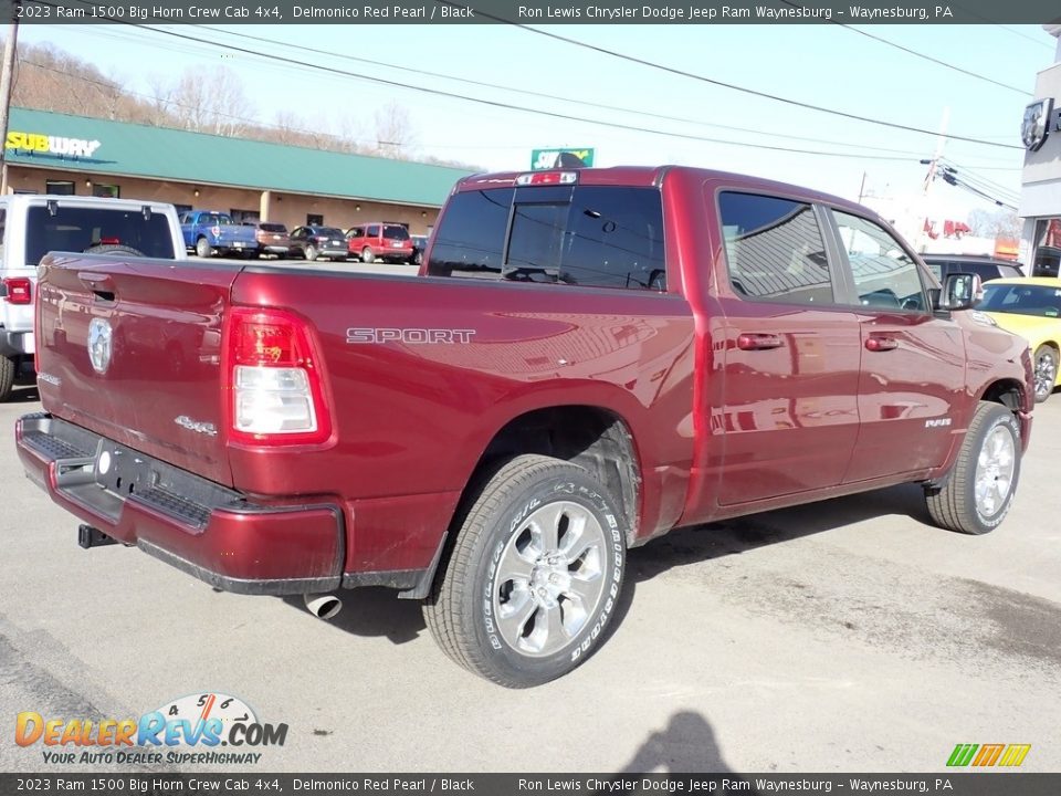 2023 Ram 1500 Big Horn Crew Cab 4x4 Delmonico Red Pearl / Black Photo #7