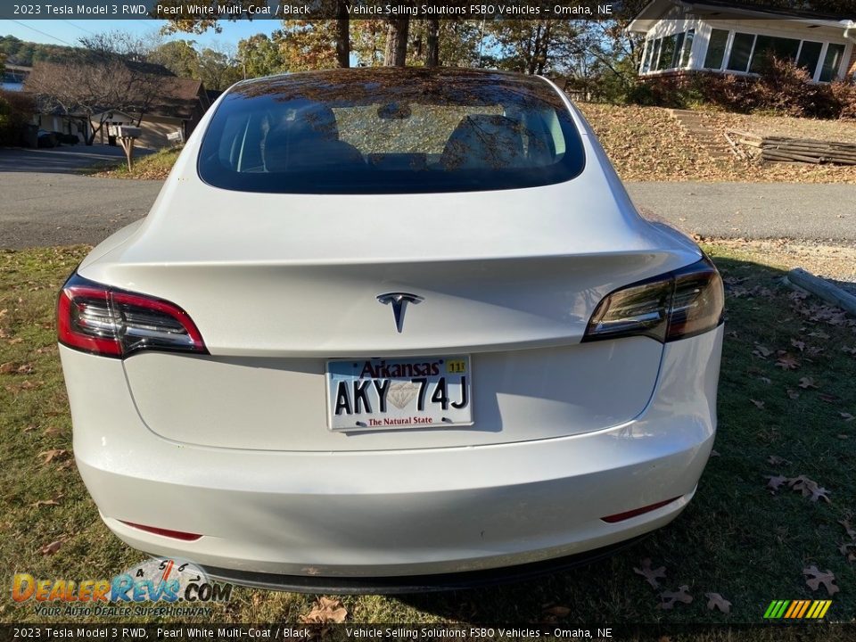 2023 Tesla Model 3 RWD Pearl White Multi-Coat / Black Photo #4