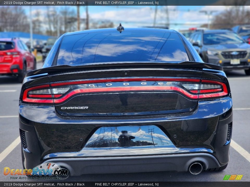 2019 Dodge Charger SRT Hellcat Pitch Black / Black Photo #7