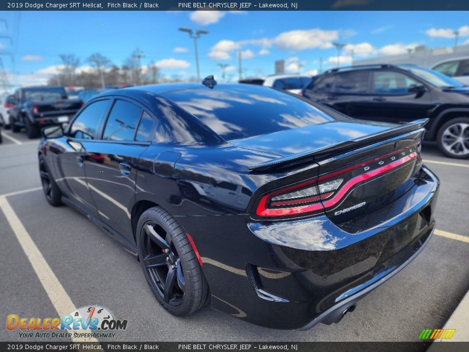 2019 Dodge Charger SRT Hellcat Pitch Black / Black Photo #8