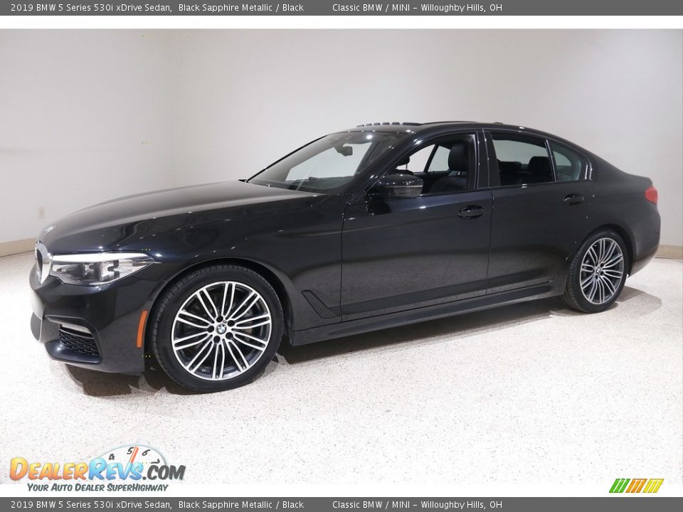 2019 BMW 5 Series 530i xDrive Sedan Black Sapphire Metallic / Black Photo #3