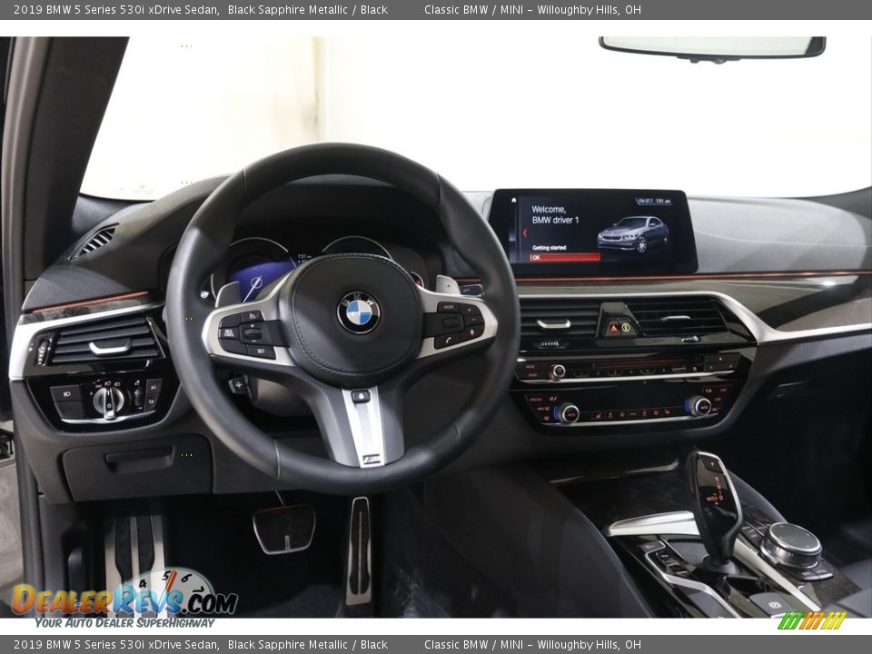 2019 BMW 5 Series 530i xDrive Sedan Black Sapphire Metallic / Black Photo #6