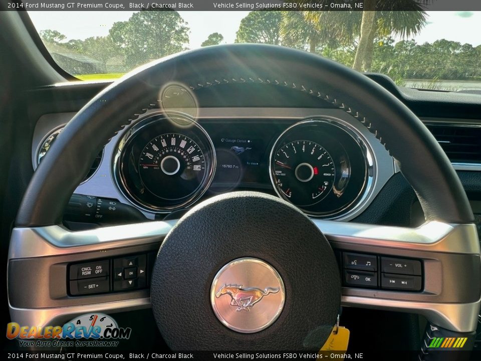 2014 Ford Mustang GT Premium Coupe Black / Charcoal Black Photo #7