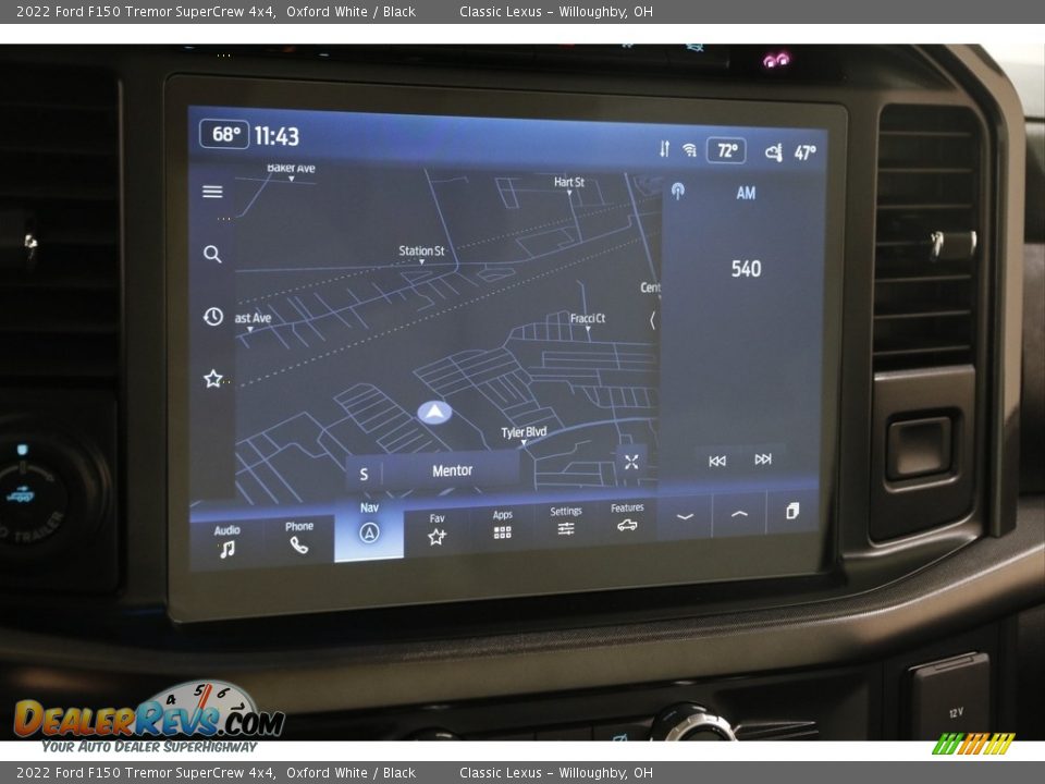 Navigation of 2022 Ford F150 Tremor SuperCrew 4x4 Photo #13