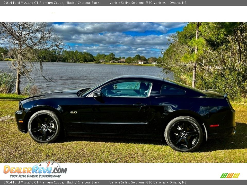 2014 Ford Mustang GT Premium Coupe Black / Charcoal Black Photo #14
