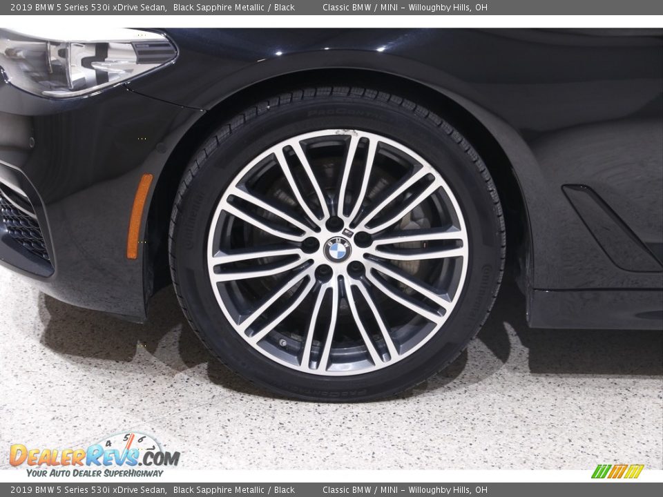 2019 BMW 5 Series 530i xDrive Sedan Black Sapphire Metallic / Black Photo #24