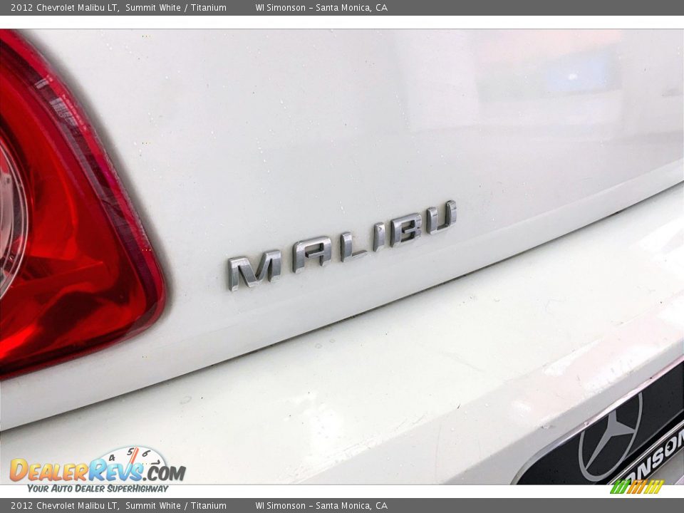 2012 Chevrolet Malibu LT Summit White / Titanium Photo #29