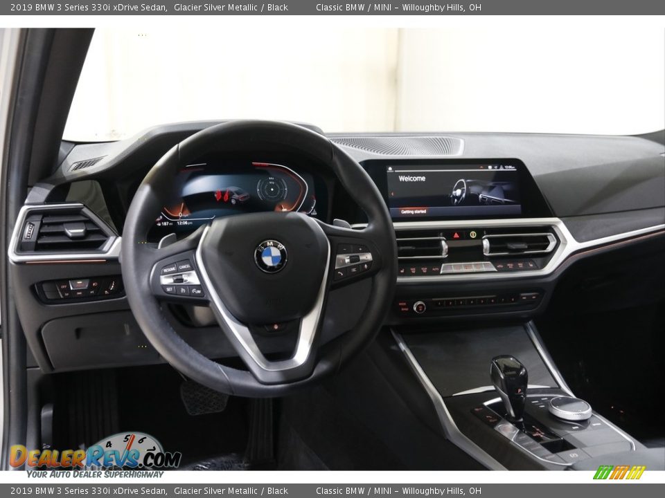 2019 BMW 3 Series 330i xDrive Sedan Glacier Silver Metallic / Black Photo #6