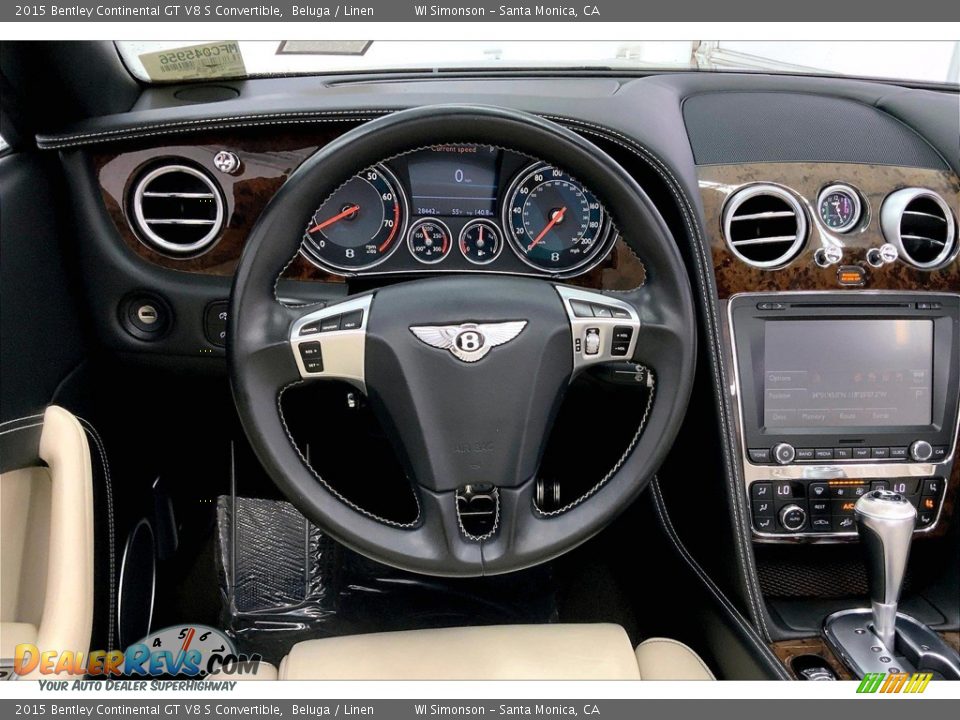 Dashboard of 2015 Bentley Continental GT V8 S Convertible Photo #4