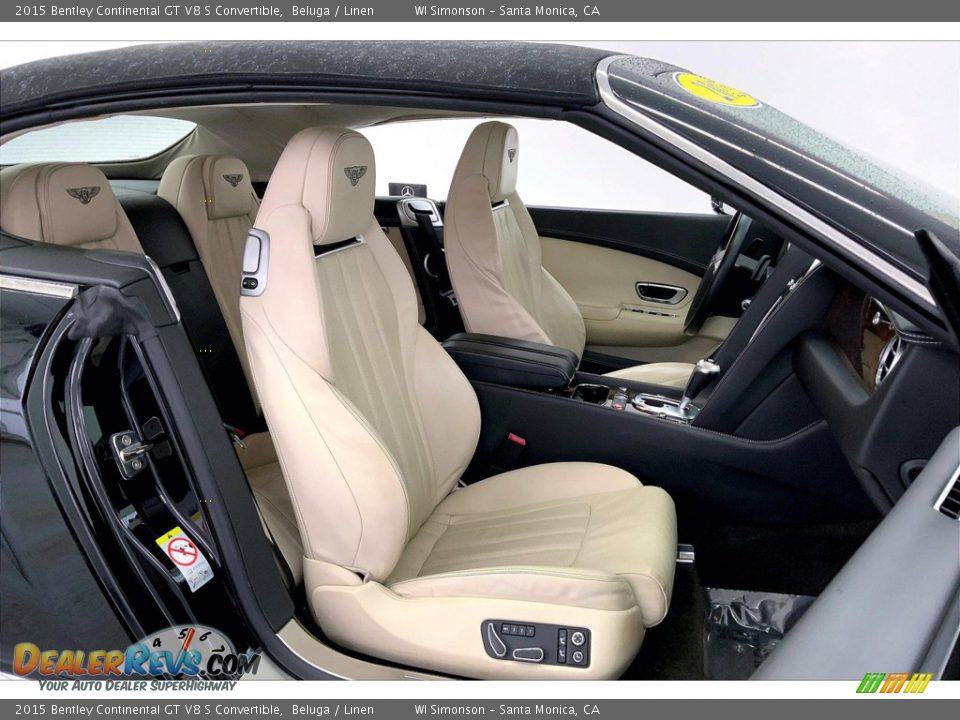 Linen Interior - 2015 Bentley Continental GT V8 S Convertible Photo #6