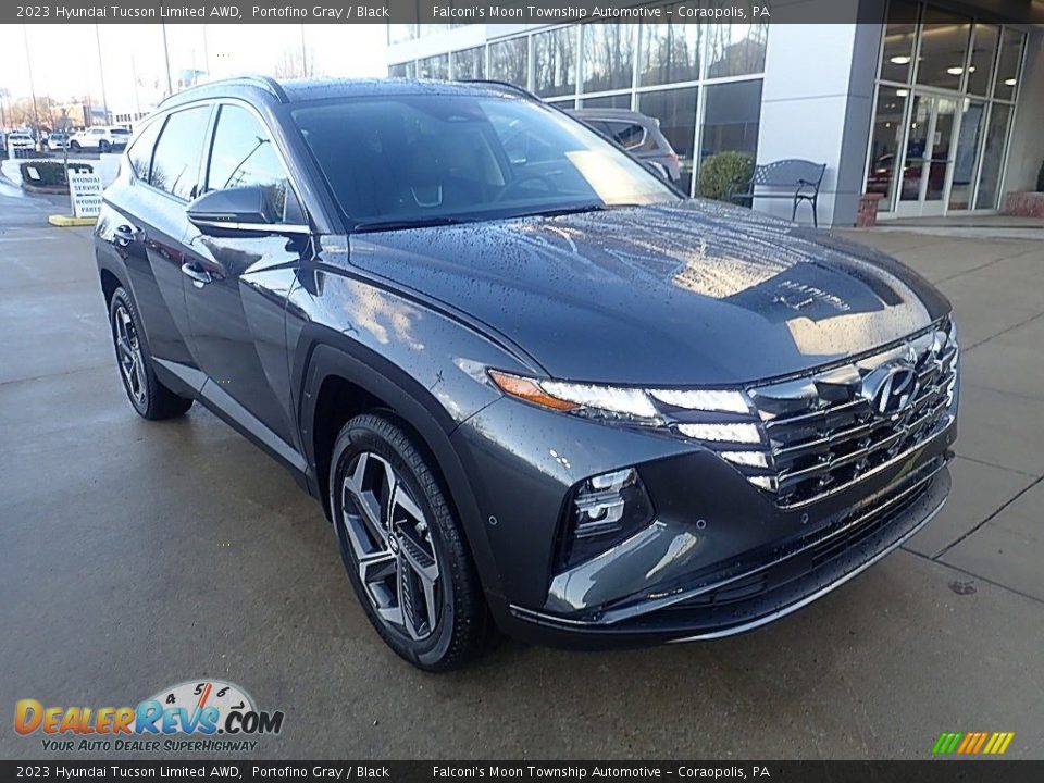 2023 Hyundai Tucson Limited AWD Portofino Gray / Black Photo #9