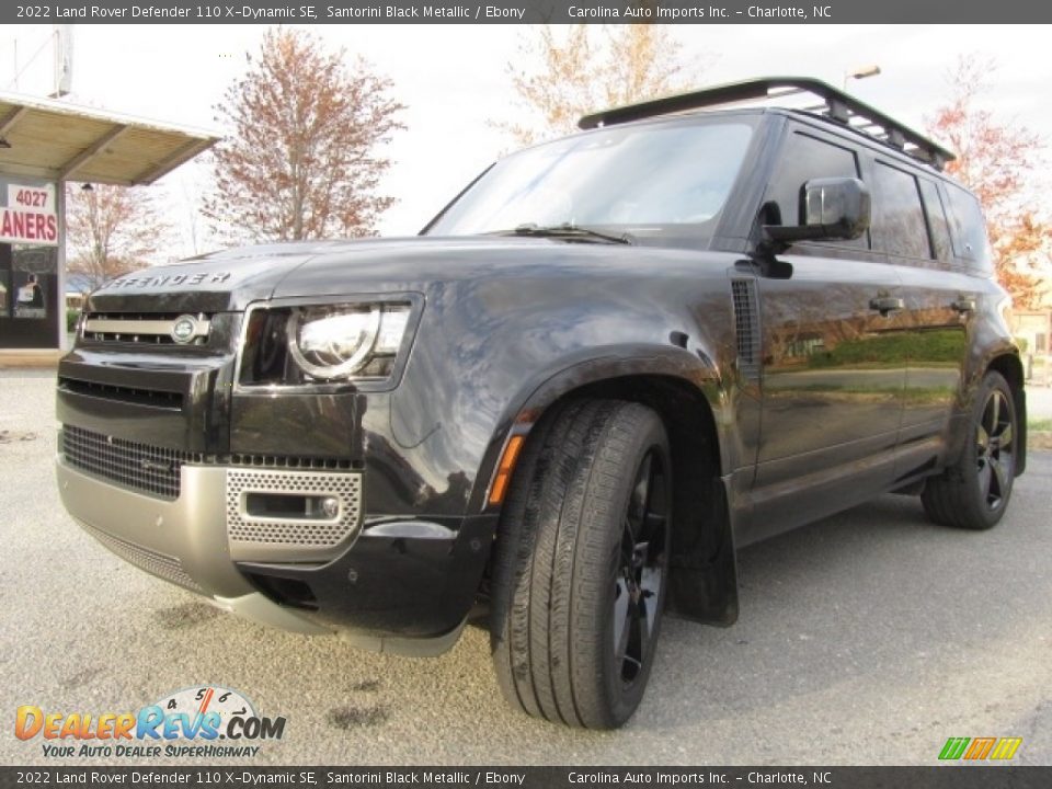 2022 Land Rover Defender 110 X-Dynamic SE Santorini Black Metallic / Ebony Photo #6