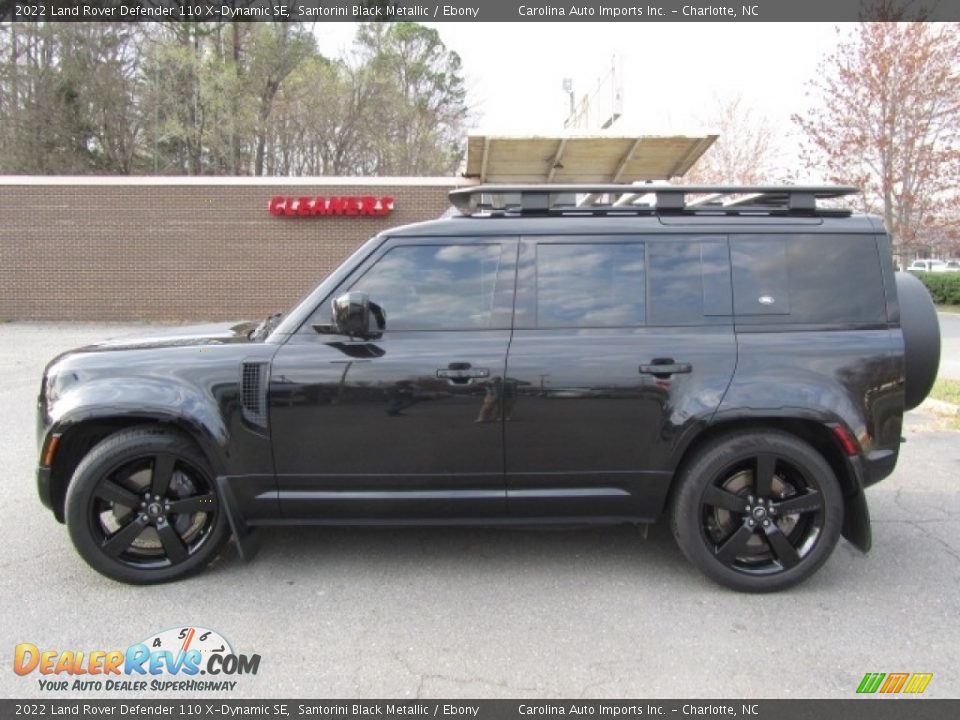 Santorini Black Metallic 2022 Land Rover Defender 110 X-Dynamic SE Photo #7