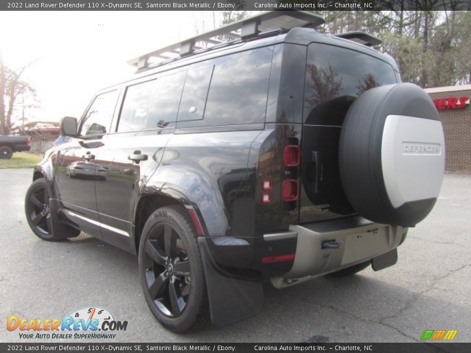 2022 Land Rover Defender 110 X-Dynamic SE Santorini Black Metallic / Ebony Photo #8