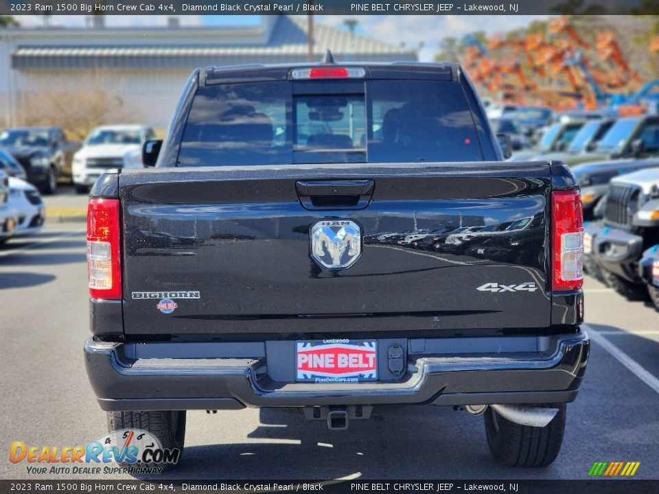 2023 Ram 1500 Big Horn Crew Cab 4x4 Diamond Black Crystal Pearl / Black Photo #6