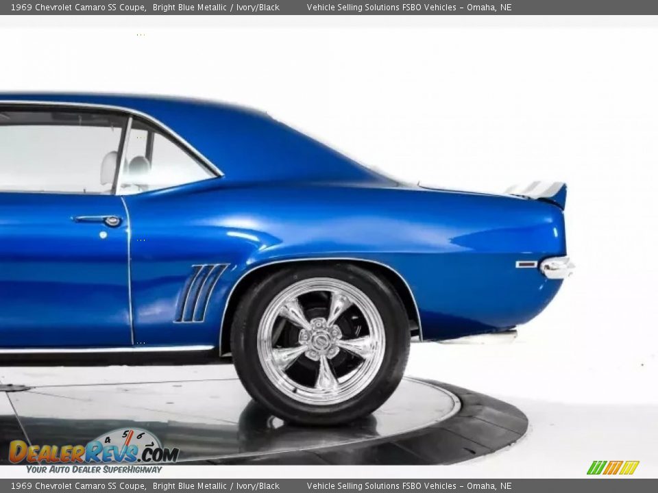 1969 Chevrolet Camaro SS Coupe Bright Blue Metallic / Ivory/Black Photo #17