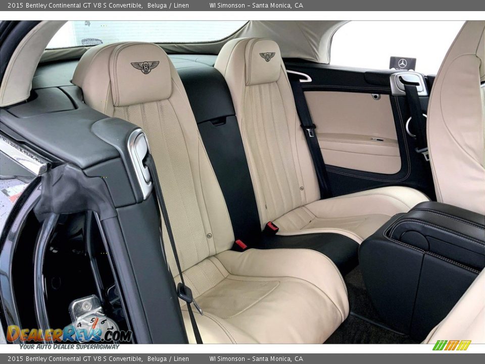 Rear Seat of 2015 Bentley Continental GT V8 S Convertible Photo #18