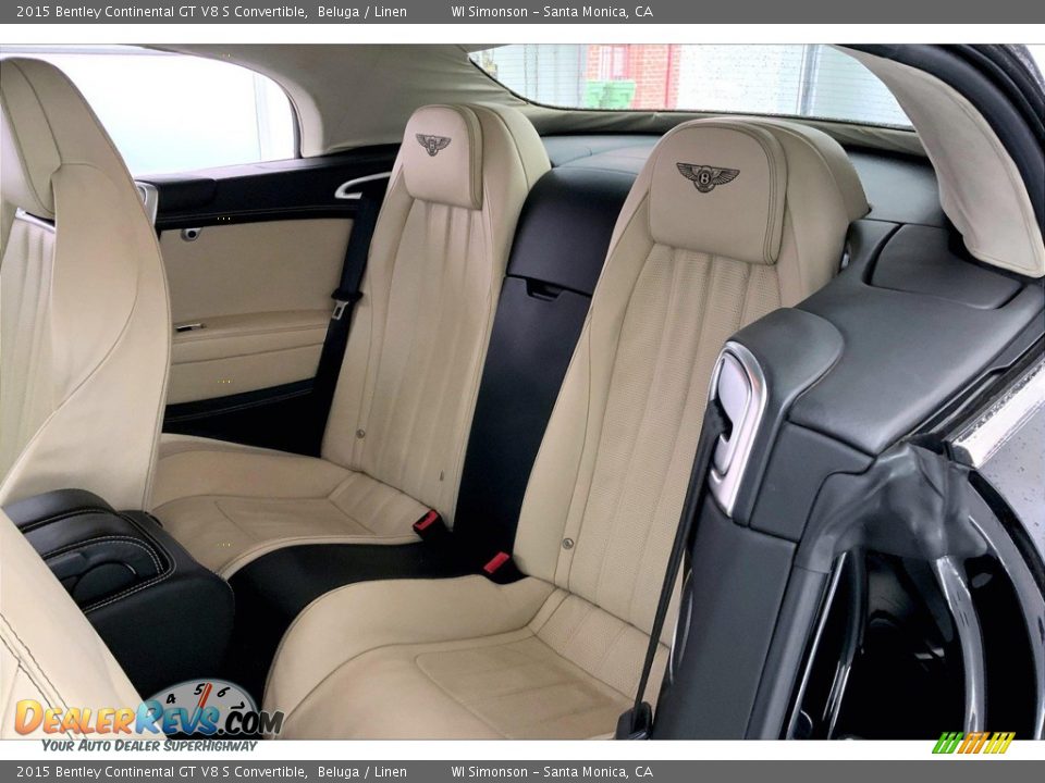 Rear Seat of 2015 Bentley Continental GT V8 S Convertible Photo #19