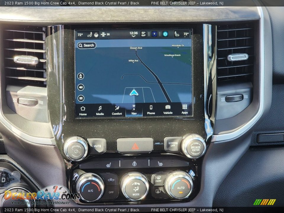 2023 Ram 1500 Big Horn Crew Cab 4x4 Diamond Black Crystal Pearl / Black Photo #13