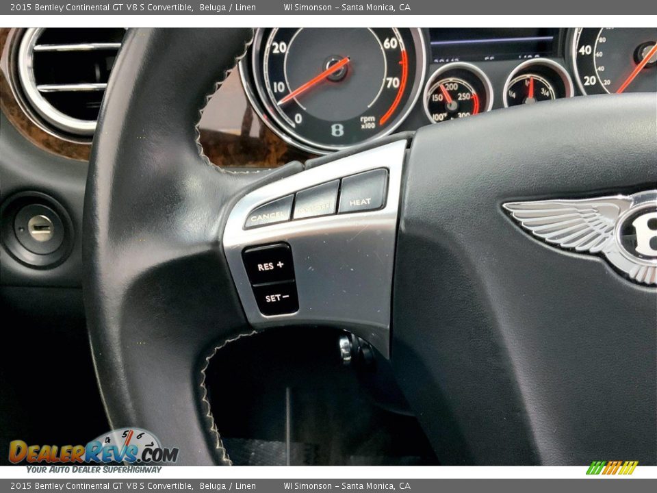 2015 Bentley Continental GT V8 S Convertible Steering Wheel Photo #20