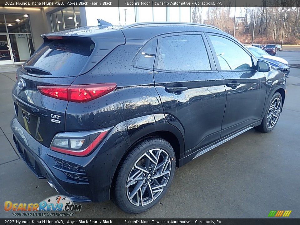 2023 Hyundai Kona N Line AWD Abyss Black Pearl / Black Photo #2