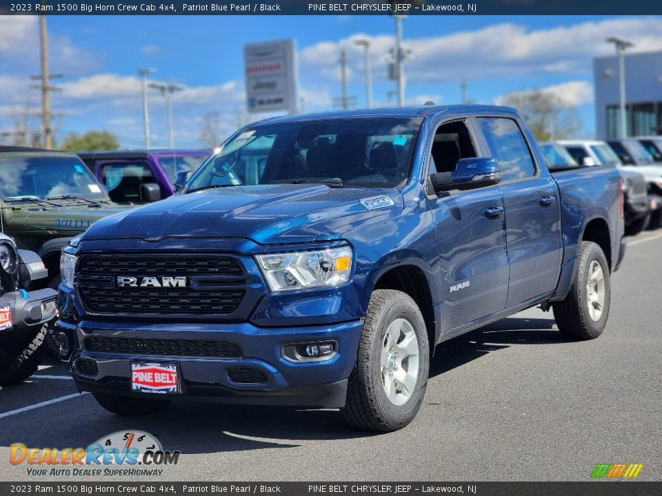 2023 Ram 1500 Big Horn Crew Cab 4x4 Patriot Blue Pearl / Black Photo #1