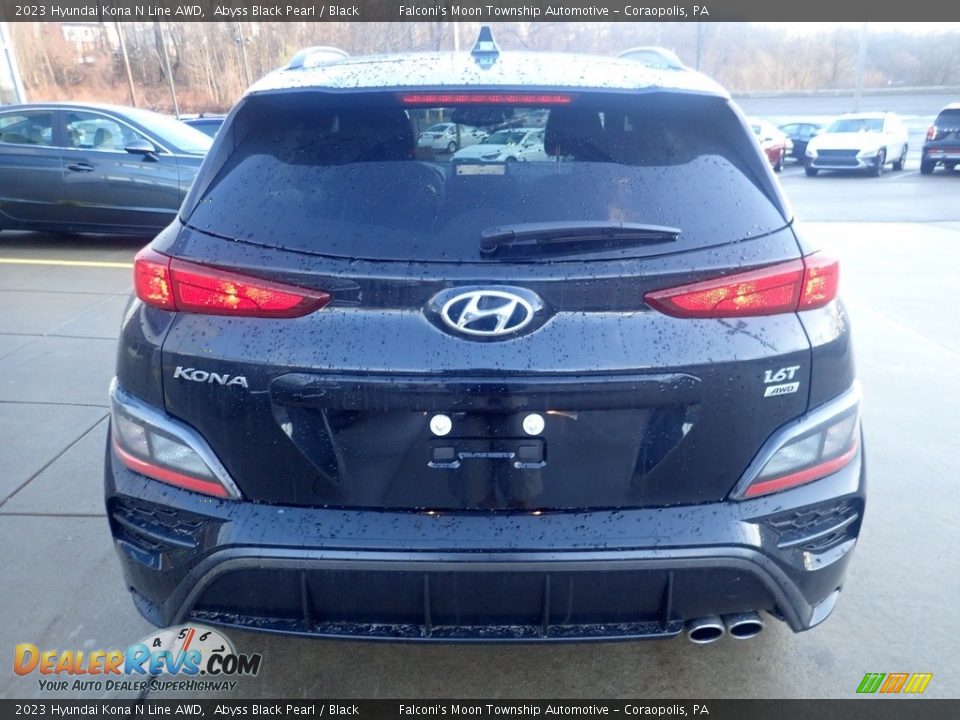 2023 Hyundai Kona N Line AWD Abyss Black Pearl / Black Photo #3