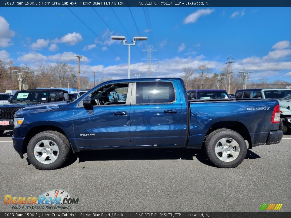 Patriot Blue Pearl 2023 Ram 1500 Big Horn Crew Cab 4x4 Photo #3