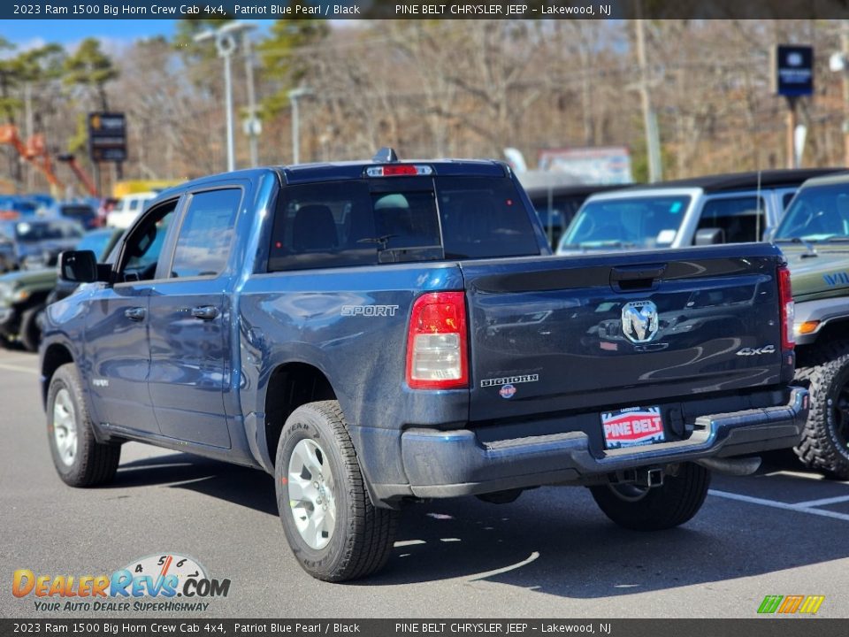 2023 Ram 1500 Big Horn Crew Cab 4x4 Patriot Blue Pearl / Black Photo #4