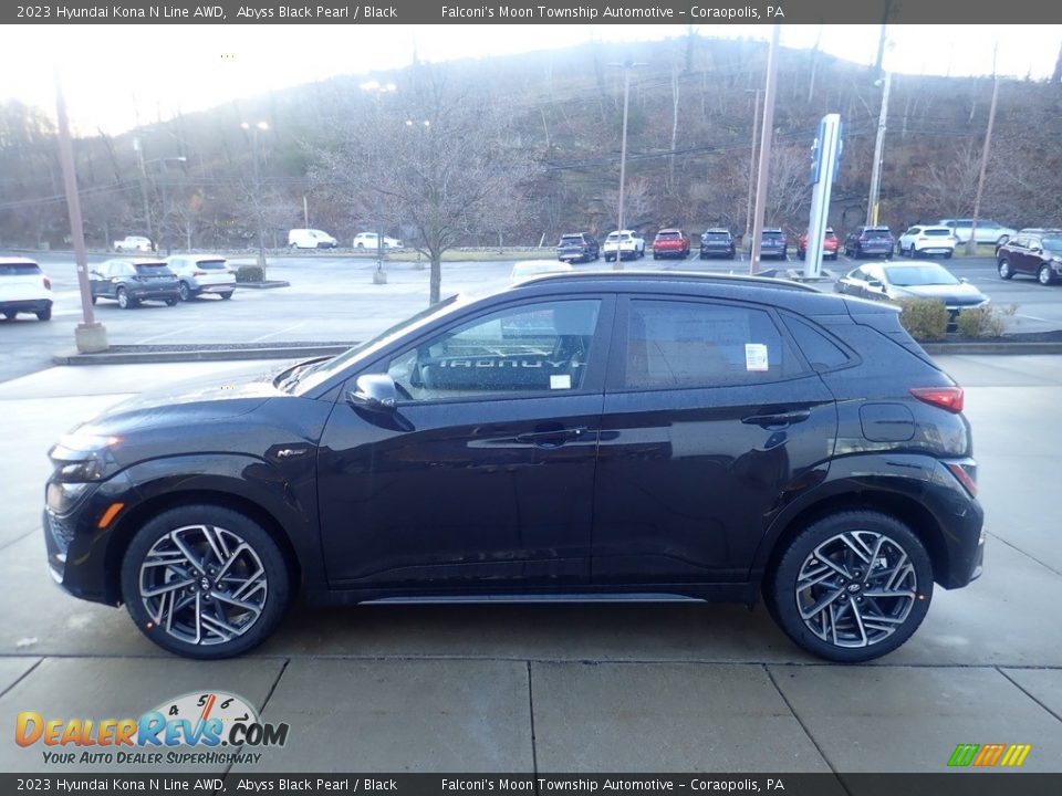 2023 Hyundai Kona N Line AWD Abyss Black Pearl / Black Photo #6