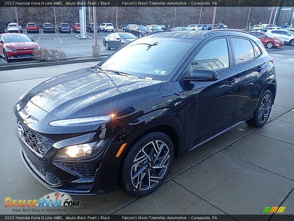2023 Hyundai Kona N Line AWD Abyss Black Pearl / Black Photo #7