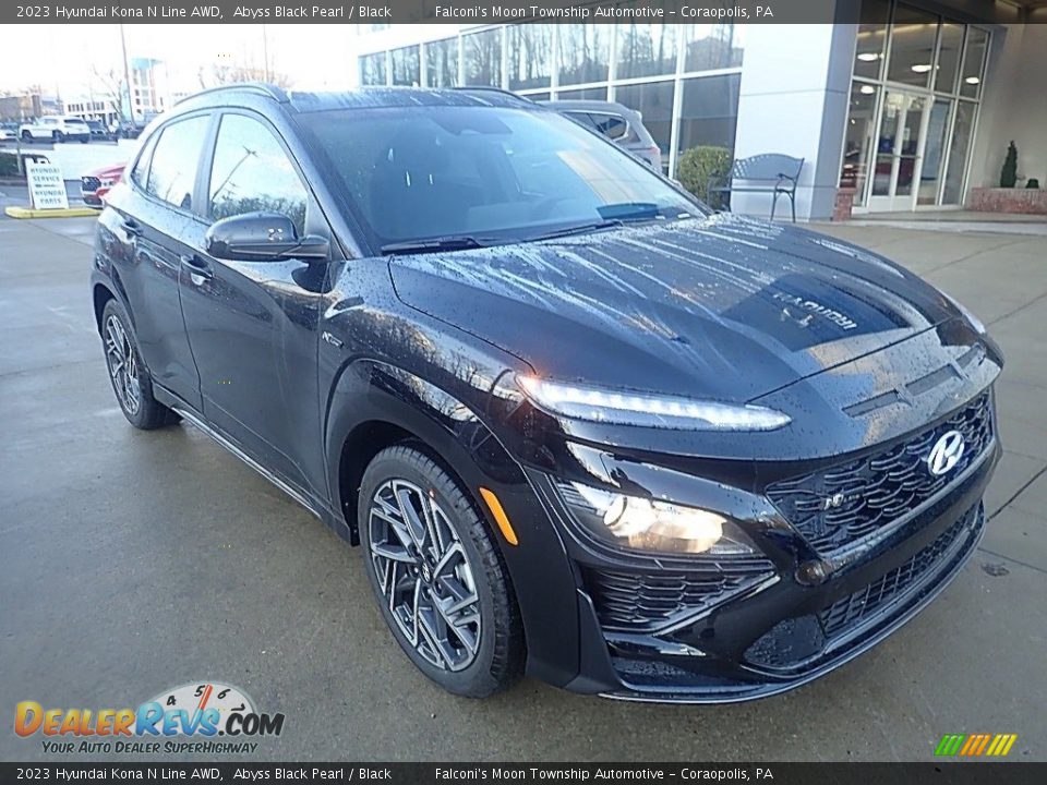2023 Hyundai Kona N Line AWD Abyss Black Pearl / Black Photo #9